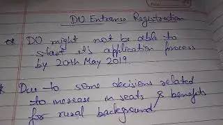 DU registration form 2019 date | DU application form date 2019