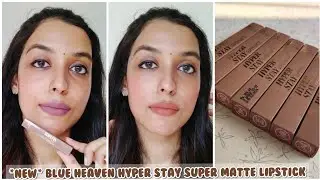 *НОВИНКА* СВОТЧИ СУПЕРМАТОВОЙ ПОМАДЫ BLUE HEAVEN HYPERSTAY + КРАТКИЙ ОБЗОР I SHREYA JAIN #reelswatches