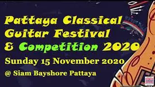 Pattaya Classical Guitar Festival & Competition 2020