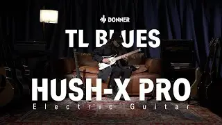 Blues Tone I Hush-X Pro Electric Guitar I Donner Music