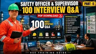 Safety Officer & Supervisor Interview Questions and Answers | 100 Most Important Q&A | PDF Download