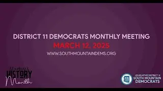 LD 11 Democrats General Meeting - March 2025