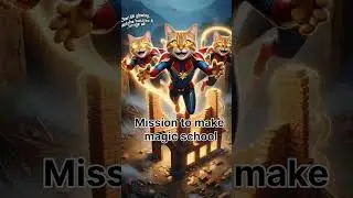 Flying Cats Build Magical School for Poor Village Kids! | 🐱✨ #shorts #shortsfeed @MudsirMalikO