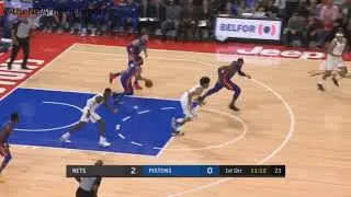 Bruce Brown Rookie Debut | Pistons vs Nets 2018.10.18