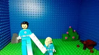 2 of the fantastic 4 stop motion #lego #animationstyle