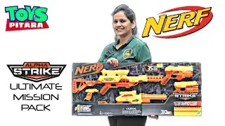 Nerf Alpha Strike | Nerf Ultimate Mission Pack |  35-Piece Ultimate Mission Pack Unboxing & Testing