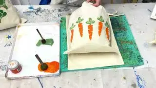 Reusable Fabric Fruit & Veg Bags - Block Printing Project - Indian Wooden Printing Blocks