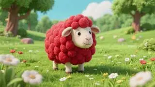 Baa Baa Red Sheep in the Meadow | Nursery Rhymes & Kids Songs 🐑🌼🎶