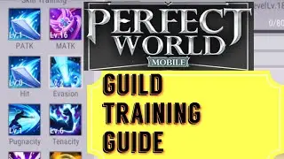 STOP WASTING GUILD POINTS! ULTIMATE GUILD TRAINING GUIDE! STAT BREAK DOWN ! PERFECT WORLD MOBILE 😎