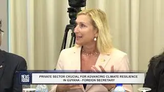 PRIVATE SECTOR CRUCIAL FOR ADVANCING CLIMATE RESILIENCE IN GUYANA   FOREIGN SECRETARY
