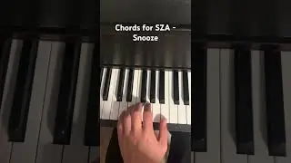 Chords for SZA - Snooze #piano #pianotutorial #music