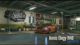 Ep74 Annis Elegy RH8 Customization At LS Customs! - Let's Play GTA 5 Online PC 1080p HD