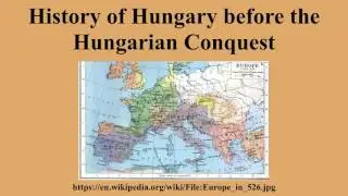 History of Hungary before the Hungarian Conquest