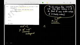 IIT JAM Mathematics PYQ(2024) Qno12 | Group Theory | CSIR-NET/GATE/SET