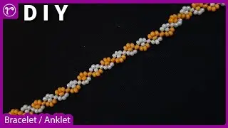 Payal/How to Make Beaded Bracelet/Anklets at Home/Seed Beads/Moti Payal/Easy Tutorial/Rubeads