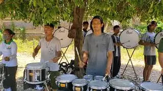 The Groovy Warmadewa Drumline (Warmadewa Marching Band University) -ParaDOks- Warm Up