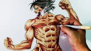 Cómo Dibujar a Eren Titan (Shingeki No kyojin) | How to draw Eren Titan form | ArteMaster