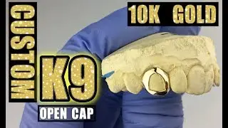 Real 10K Gold Custom Open Cap One Single Tooth Grillz - www.blingcartel.com