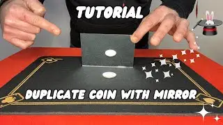 Duplicate Coin With Mirror ! Coin Magic Trick Tutorial 🎩🪄