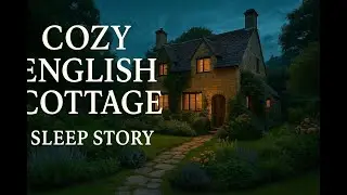 Cozy English Cottage Sleep Story -  Rainy Evening by the Fire  - Story for Deep Sleep