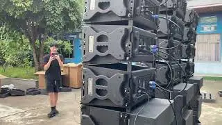 single 10 inch 2way line array speaker and single 18 inch subwoofer sound system T.I Pro Audio
