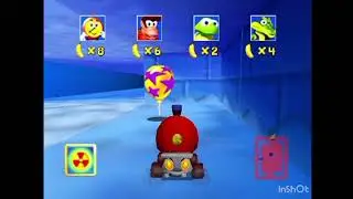Diddy Kong Racing Icicle Pyramid T.T. VS Diddy Kong VS Tiptup VS Krunch