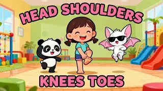 Head, Shoulders, Knees & Toes | 2 Tone & Glider Body Parts and Movement Song for Kids