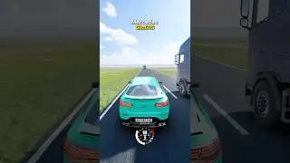 Which Car Overtake The Truck Safely? 🥶#beamngdrive #beamng #car #gaming #video