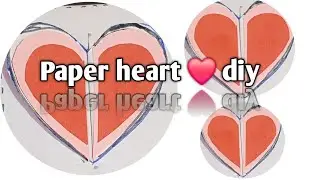 Paper heart ❤️ video how to make tiny paper heart card #fancyzari #craft #diy @fancyzari 