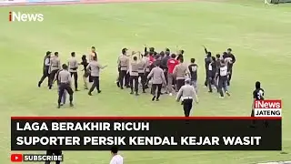 Ricuh Usai Laga Liga 4 Jateng, Suporter Persik Kendal Kejar Wasit | iNews Jateng