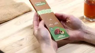 Шоколад с зеленой гречкой и лесным орехом (без сахара), Delicert