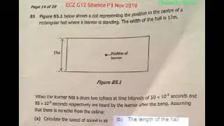 Speed of sound in air Using the echo method......