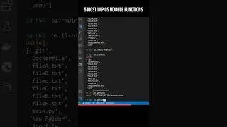 5 important OS module functions in python #shorts #viral #short