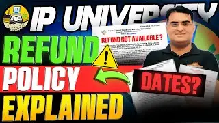 IP UNIVERSITY Refund Policy EXPLAINED! Students MUST Know This Before Withdrawal | Must Watch!