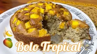 Bolo Tropical saudável ( Fácil e rápido de fazer)