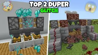 Top 2 Diamond And Netherite Duper in Minecraft Bedrock | Minecraft Bedrock Duplication Glitch 1.21!