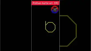 PYTHON TURTLE ART 😱 LEARN PYTHON TURTLE 🐢 #python #youtubeshorts #shorts