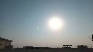 partial solar eclipse CAUGHT ON CAMERA