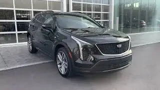 Black 2022 Cadillac XT4 Sport Calgary AB Wolfe Auto Group | Stock Number: CC8545