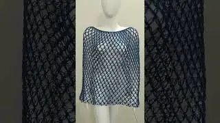 like if you want a tutorial! Lacy crochet cover up, crochet beach cover up #crochet #solomonknot