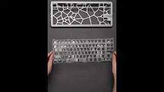 Holy80 dark gray case build with PBTfans Classic Gray #mechanicalkeyboard #keycaps #gamingkeyboard