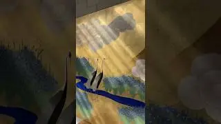 Making gold leaf painting