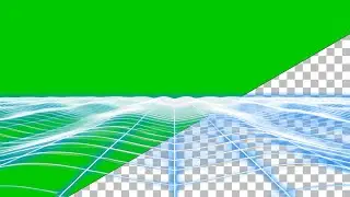 Audio Green Screen VFX 🔊🌐 #freevfx | Synthwave Cyber Grid Music Overlay