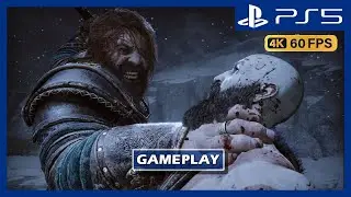 God of War Ragnar&ouml;k - KRATOS vs THOR | Primera Batalla (4K 60FPS) Sin Comentarios