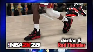 NBA 2K26 Shoe Creator - Air Jordan 4 &ldquo;Red Thunder&rdquo;