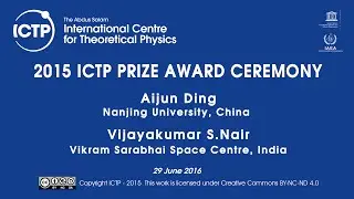 2015 ICTP PRIZE CEREMONY