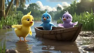 3 चूज़े पानी में बह गए! 😱 | Ai Chick Story | Ai Cartoon Video | #aianimation #ai #funny #shortfilm