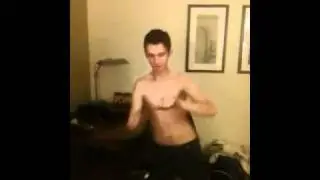 Pretty boy swag dance by skinny white boy