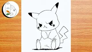 Angry Pikachu Sketch Step by Step | How to Draw Pikachu | Pencil Drawing for Beginners