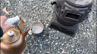Amazon Mini cast iron tent wood stove unboxing #campingstove